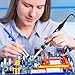 ALNbes Soldering Iron Kit Electronics, 60W 110V Adjustable Temperature Welding Tool, 5pcs Soldering Tips, Desoldering Pump, Soldering Iron Stand and Solder Wire for Variously Repaired Usage (S1)