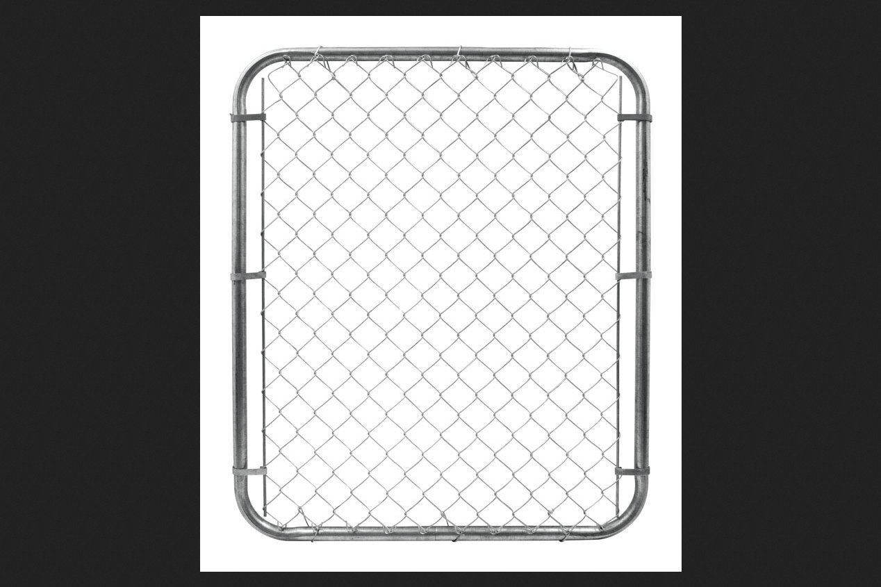 Photo 1 of Yard Gard 48 in. H 12 Gauge Galvanized Silver Metal Chain Link Fence Gate