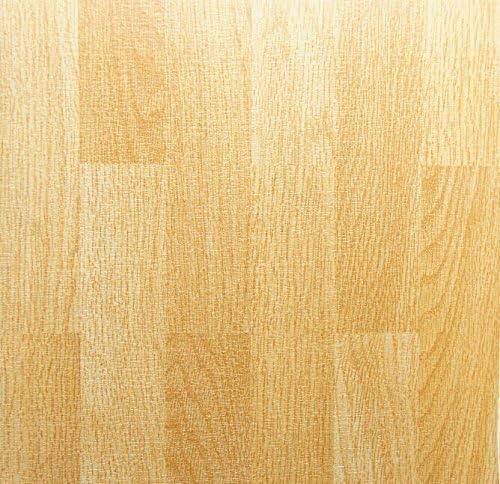 NEW 50 VINYL FLOORING TILES Light Plain Wooden Floor Effect SELF-ADHESIVE HOME SHOP KITCHEN BATHROOM DIY by SmartLife Vinyl