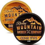 Soap Bar – Shampoo, Conditioner, Hand Soap, Face, Beard &amp; Body Wash - 6 Pure Essential Oils - 100% Natural – Hand Crafted - Premium Lather - Cedar Spice &amp; Birchwood Scent (4.2 oz each)