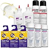 CARPET MOTH KILLER KIT by Moth Prevention - 2-3 Room Treatment