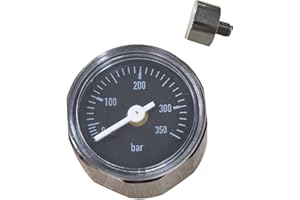 PAUTACA 1/8" BSP 350Bar Paintball Gauge 28mm Pressure Gauge Regulator Parts for Paintball Airsoft Air Rifle PCP FX EDGUN Manometer