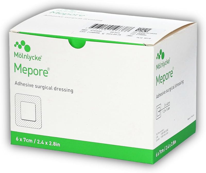Mepore Dressing 6cm x 7cm Pack 60 White