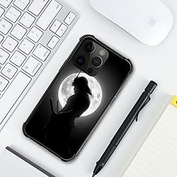 TnXee Compatible with iPhone 14 Case,Moon Samurai