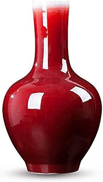 Amazon De Fengrong Vase Dekoration Wohnzimmer Schlafzimmer Tv Schrank Rot Dekoration Gefalschte