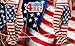 AMiERY 4th of July American USA Flag Women's Patriotic Pants Ladies Drawstring Trousers Pajama Pants Lounge Pants XXL