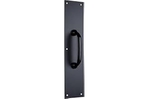 BRINKS Commercial - Commercial 15" Pull Door Plate, Matte Black Finish - Rust and Corrosion Resistant Door Plate