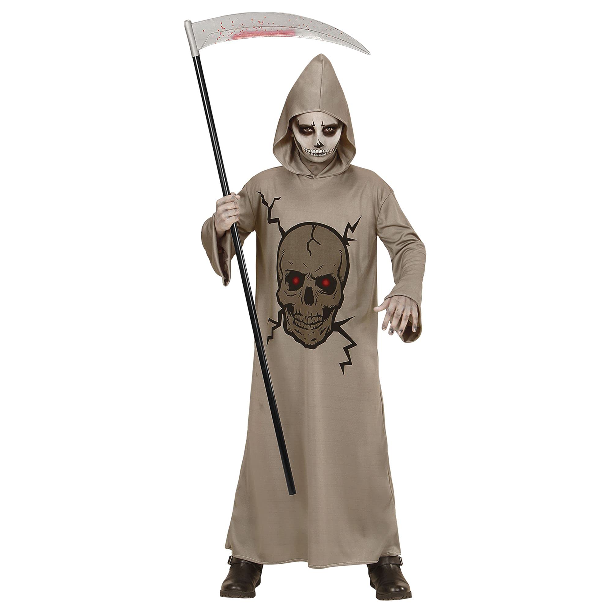 Widmann children costumes, skull and crossbones, robe with hood