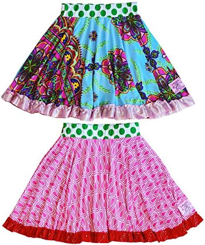 Twirly Girl Cute Girls Skirts for Parties and Birthdays Reversible with Ruffle