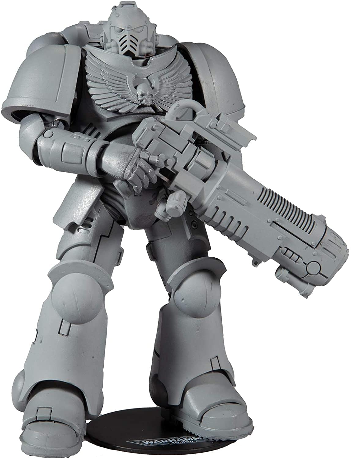 McFarlane Toys, Warhammer 40000 Primaris Space Marine Hellblaster Action Figure With 22 Moving Parts, Multicolour Collectible Warhammer Figure With Collectors Stand Base â€“ Ages 12+