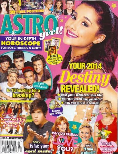 Ariana Grande, Ross Lynch, Austin Mahone, One Direction (1D), 20 FREE POSTERS! - Winter, 2013/2014 Astro Girl! Magazine