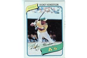 1980 Topps #482 Rickey Henderson RC - Oakland Athletics UER MLB Baseball Card (RC - Rookie Card) NM-MT