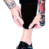 Tat2X Ink Armor Premium Calf Tattoo Cover Up Sleeve - No Slip Gripper - U.S. Made - Black - XL2X