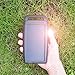 Nekteck Solar Charger 10000mAh Rain-Resistant Dirt/Shockproof Dual USB Port Portable Charger Battery with High-Efficiency Solar Panel Backup Power Pack for All USB Supported Devices, Black