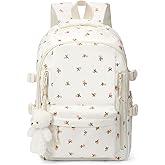 jingyuKJ Coquette Flower Backpack - Cute Aesthetic Backpack Kawaii Daypack (A01 Pink Flower)