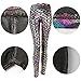 Ayliss New Mermaid Fish Scale Printed Leggings Stretch Tight Pants,Colorful S