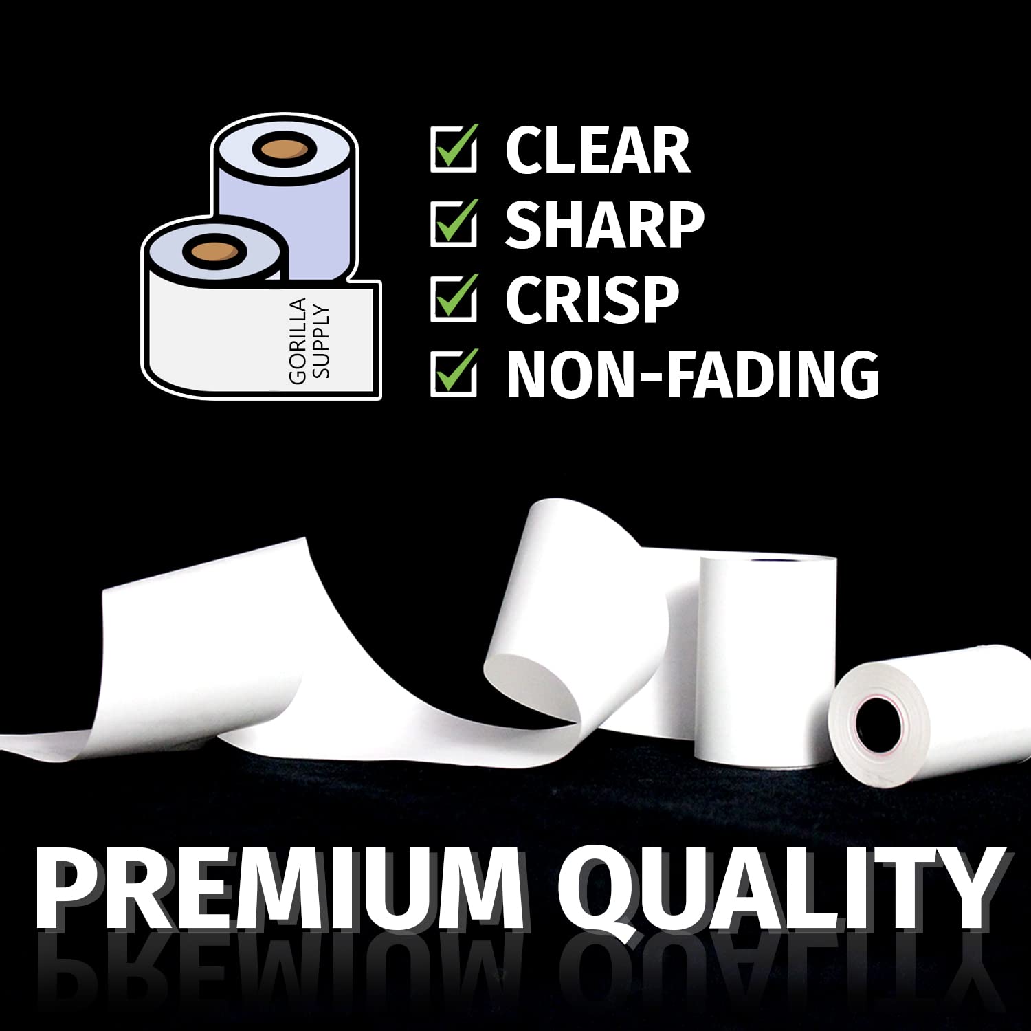 100 Rolls Thermal Paper – 2 1/4" X 50' For Nurit 8000 & 8020 Credit Card Terminals