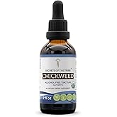 Secrets of the Tribe Chickweed USDA Organic | Alcohol-Free Extract, High-Potency Herbal Drops | Made from 100% Certified Organic Chickweed (Stellaria Media) Dried Herb (2 oz)