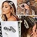 Eliteus 10 PCS Large Elegant Hair Clips,Pearl Hair Barretes Acrylic Resin Hairpins for Women Girls, Multicolor/Multishape Fashion Hair Accessories Suit for Birthday Valentines Gifts Bling