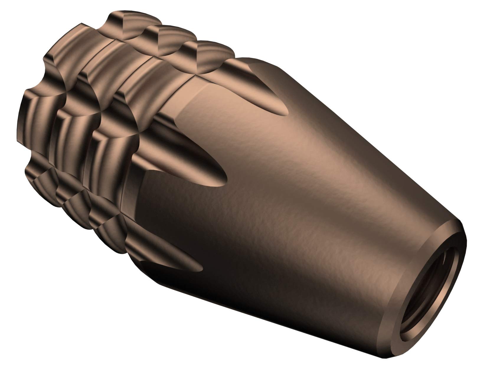 Buy Bolt Knob 5/16"24 Stainless Steel Cross Hatch FDE PVD Coated