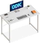 ODK 100x48 cm Desk White Small Space Computer Study Table