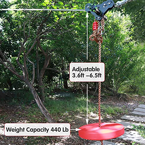 100 Foot Zip Line Kit, Up to 400 Lb, with Safe Spring Brake, 304