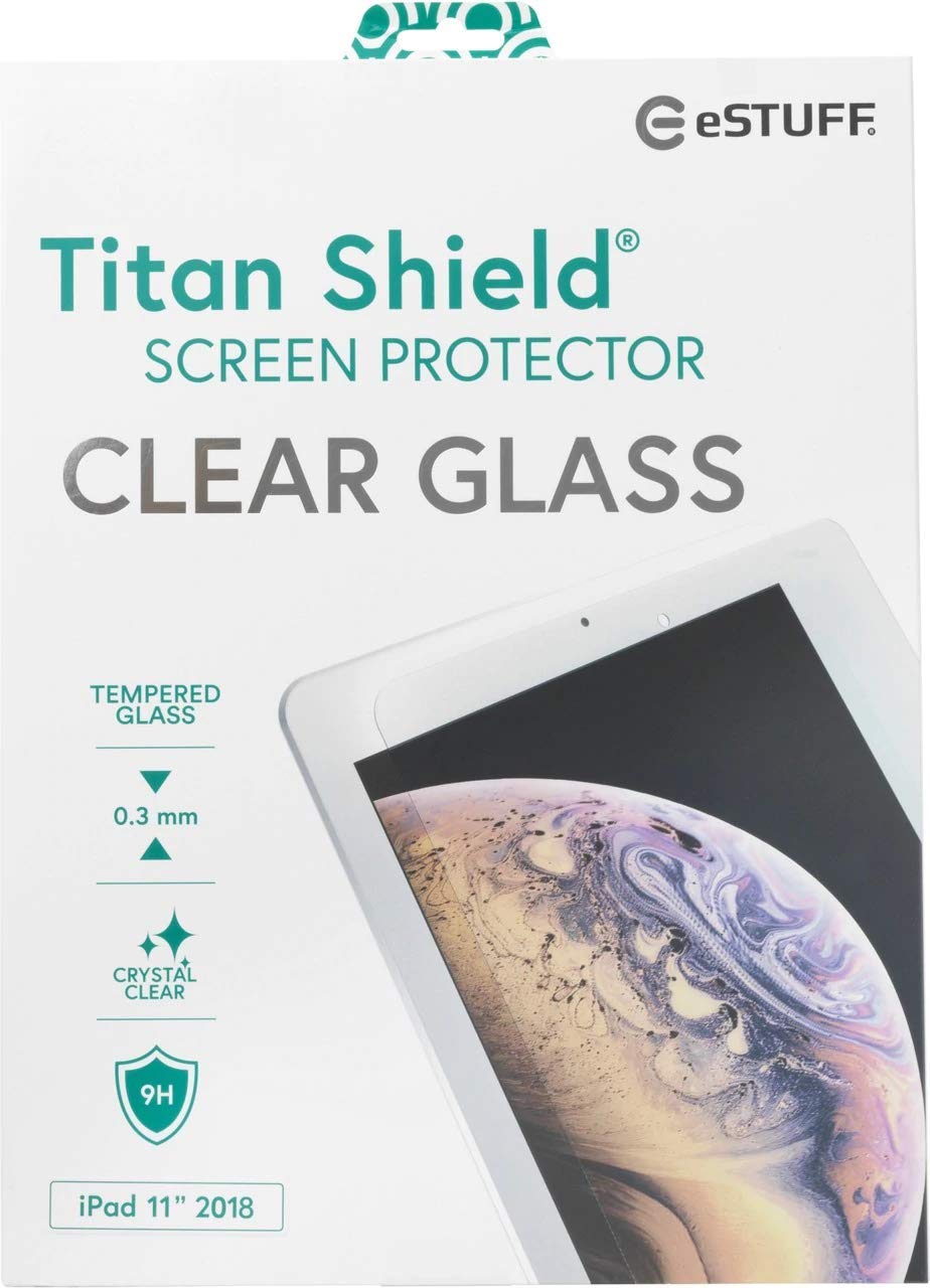 eSTUFF Apple iPad Pro 11" Clear Screen Protector (Screen Protector, Apple, iPad Pro 11", Scratch Resistant, Shatter Proof, Clear, 1 Piece(s))