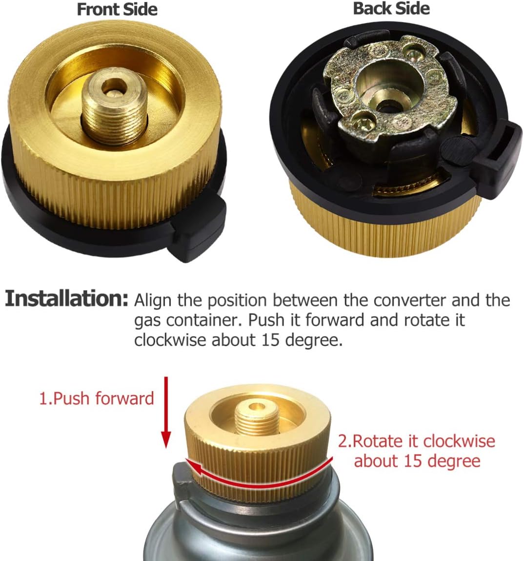 review BESPORTBLE Gas Bottle Adapter Outdoor Transfer Adapter Nozzles Connection for Camping Stove Hiking Travel