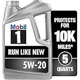 Mobil 1 Advanced Full Synthetic Motor Oil 5W-20, 5 Quart