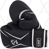 AQF Boxing Gloves Kids Adults 16oz Silver Training Muay Thai Sparring view 5