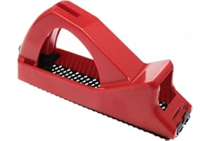 Meuey Lyot Red PVC Gypsum Board File Tool 5.7x2.95inch Foam Carving Tool Pottery and Ceramic Tools Suitable for planing Wood,