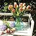 StillCool Artificial Flowers Tulip 12pc/set Pu Stunning Holland Mini Tulip Real Touch Wedding Flower Artificial Flowers Latex Plants for Party Home Hotel Event Christmas Gift Decoration (Greenpink)