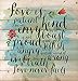 Love is Patient Love is Kind Love Never Fails 12 x 12 inch Pine Wood Plank Wall Sign Plaque