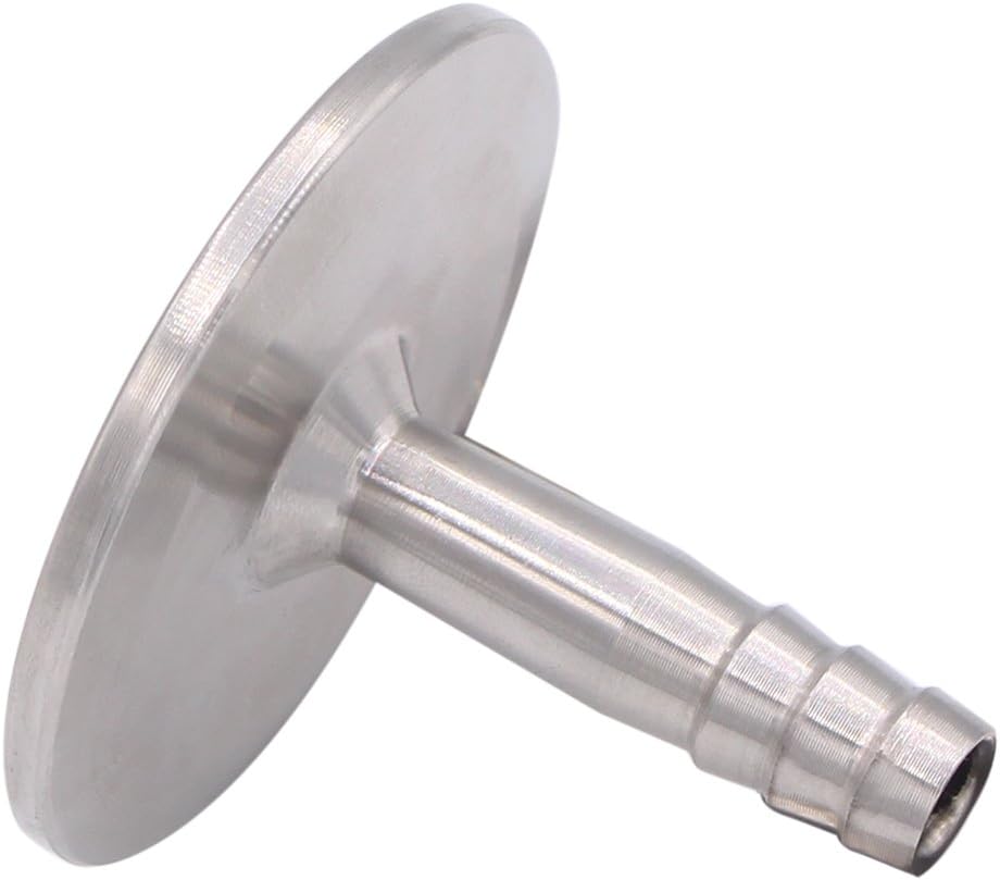 DERNORD 1.5" Tri Clamp to 3/8" Hose Barbed Adapter SUS304 Sanitary Hose