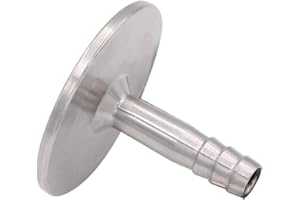 DERNORD 1.5" Tri Clamp to 3/8" Hose Barbed Adapter SUS304 Sanitary Hose Pipe Fitting (3/8 Inch Barb Hose)