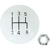 Hurst 1630025 White 5-Speed Replacement Shifter Knob