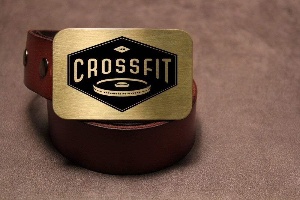 Crossfit Etched Metal Belt Buckle