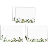 Watercolor Wild Greenery Sticky Note Pads / 4" x 3" Botanical Sticky Notes/Set of 6 Pads / 50 Sheets Per Pad/Three Unique Designs/Made in The USA
