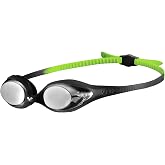 ARENA Unisex Youth Spider Junior Swim Goggles Girls and Boys Ages 6 to 12 Fogless Lenses Easy to Adjust Strap No Leak