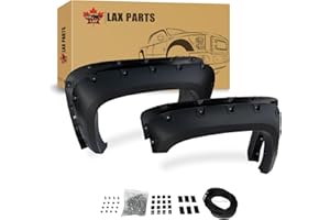 LAX Pocket Bolt-Riveted Rugged Style Fender Flares, 2007-13 Silverado 1500, 2007-14 Silverado 2500 3500 6'6'' & 8'' Bed, Pain