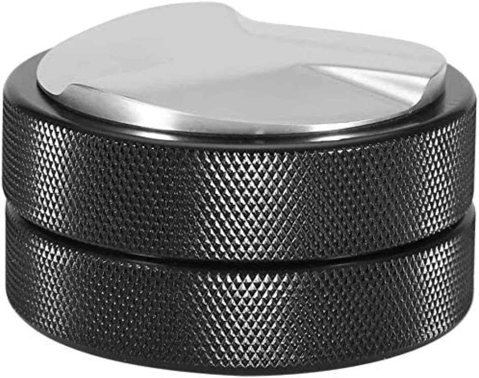 Coffee Tamper 58mm Espresso Tamper Coffee Distributor Espresso Distributor Coffee Distributor Leveler Coffee Distributor & Tamper Stainless Coffee Tamper (MKL-BLACK-58mm)