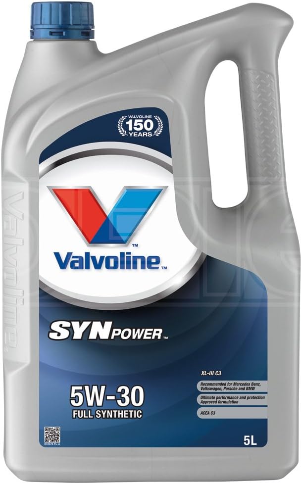 Valvoline SynPower XL-III C3 5W-30 Fully Synthetic Engine Oil - 872375 - 5 Litres