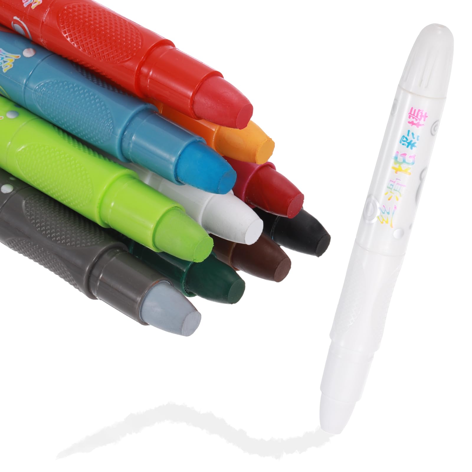 sourcing map Twist Crayons, Twist Crayons Gel Watercolor Set Washable Silky Smooth for Drawing Coloring(Red Orange Gray Black White Green Rose Red Yellow Blue Brown, Pack of 10) โ image 1