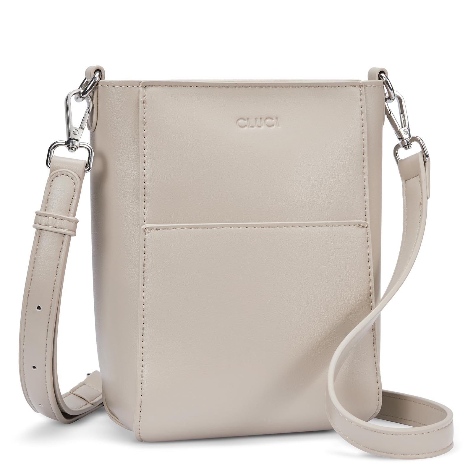 CLUCI Small Crossbody Bags for Women Trendy PU Leather Cell Phone Purse Wallet with Adjustable Strap
