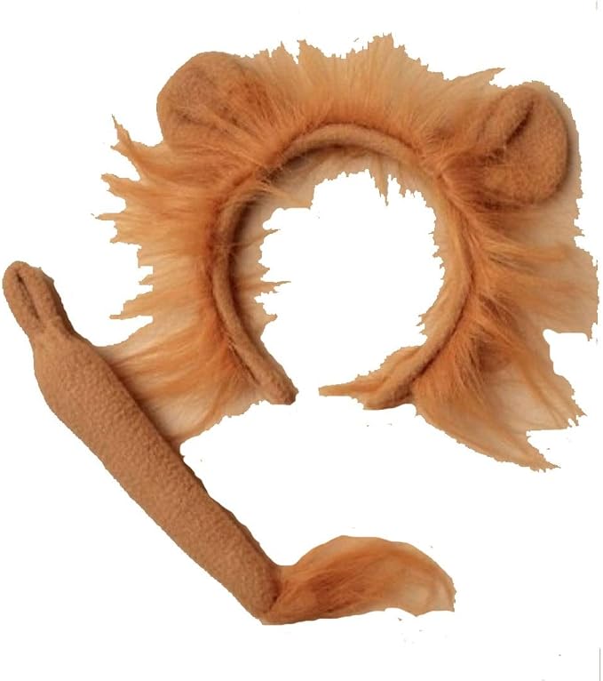 Rimi Hanger Lion Donkey Ears Headband With Tail Lion Ears Headband 