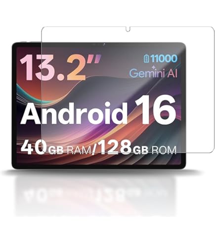 Amazon.com : 13 Inch Android 16 Tablet, 40GB+128GB+2TB Expand