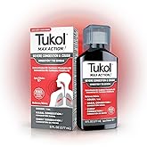 TUKOL Max Action Severe, Cough and Congestion Medicine for Adults, 6 Fl Oz | Expectorant Cough Syrup, DM Cough Syrup, Dry Cough Cold and Sore Throat Medicine, Chest Decongestant, 12+ Years