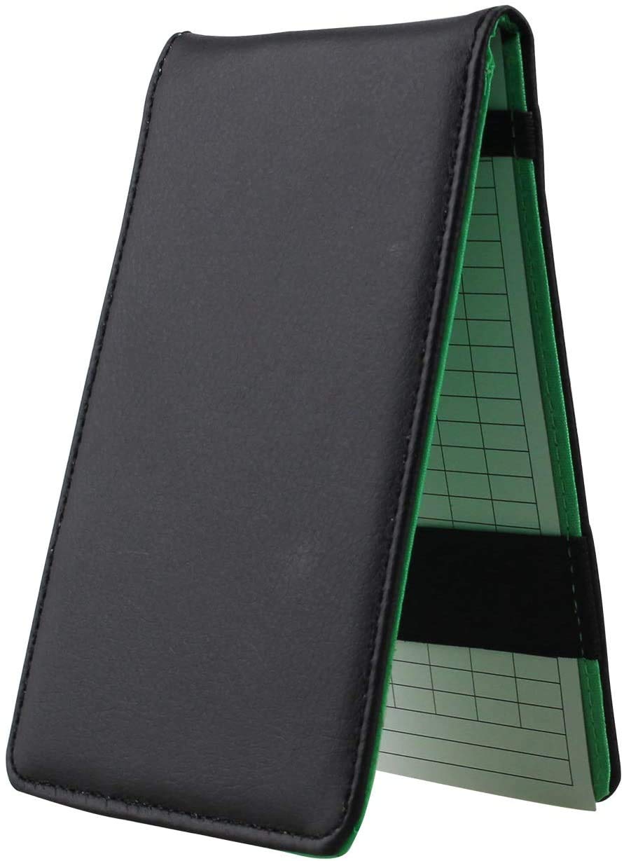 KOFULL Pu Leather Golf Score Card Holder Yardage Book masters Scorers Wallet