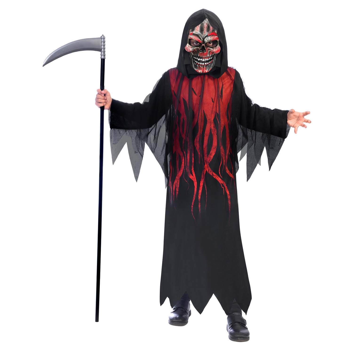 (PKT) (Fix 6/4) (9907094) Child Boys Dark Shadow Reaper Costume (8-10yr)