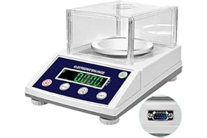 HOCHOICE Hochice High Precision Lab Gram Counting Scale Scientific Analytical Laboratory Balance Digital Electronic Scale Jewelry Scales 3000gx0.01g Accurate with RS232 Port&Windshield